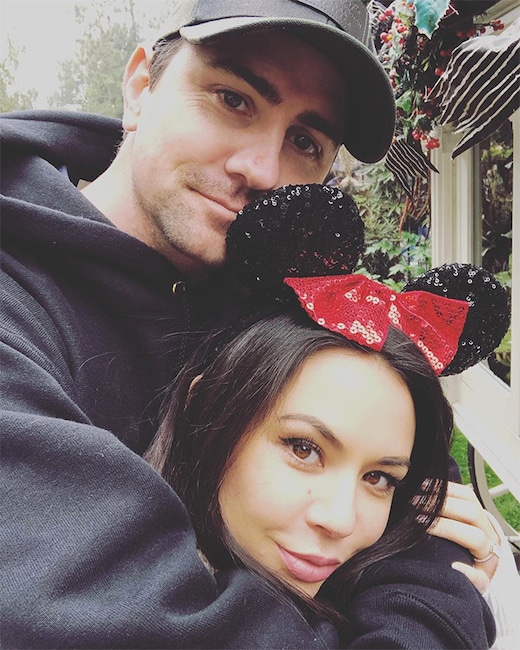 Janel Parrish, Chris Long, Disneyland, Christmas 2018